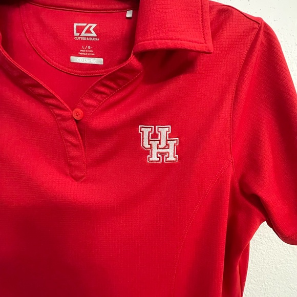 Cutter & Buck Vibrant Red Polo Shirt - University of Houston - Picture 2 of 6
